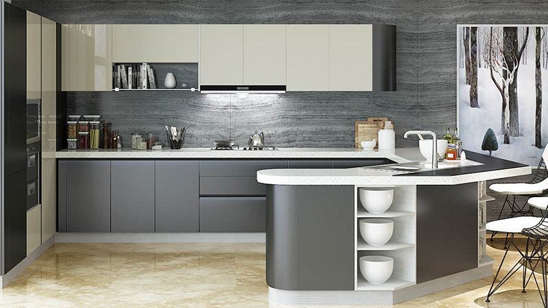 جدیدترین طرح های کابینت آشپزخانه هایگلاس (رنگ، طرح و ترندهای 2020)