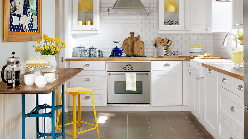 رنگ بندی کابینت ممبران با توجه به اندازه آشپزخانه