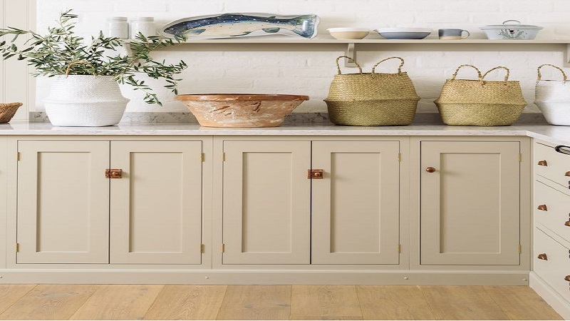 مدل کابینت ام دی اف با رنگ کرم