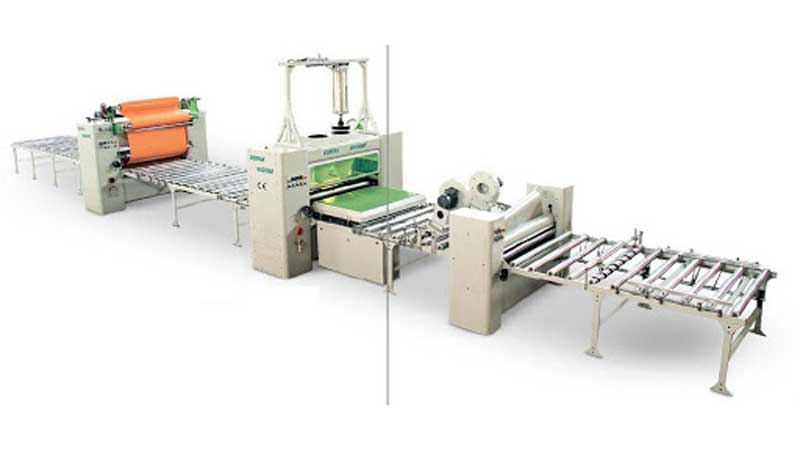 دستگاه پرس غلتکی روکش هایگلاس